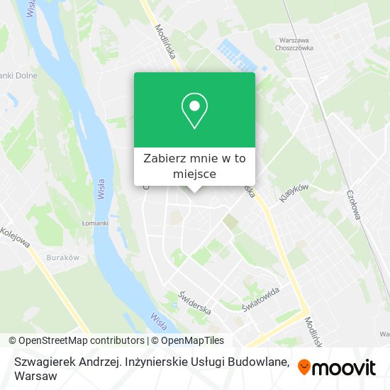 Mapa Szwagierek Andrzej. Inżynierskie Usługi Budowlane