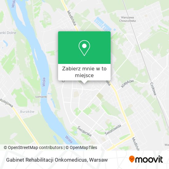 Mapa Gabinet Rehabilitacji Onkomedicus