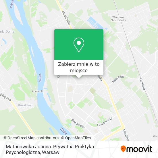 Mapa Matanowska Joanna. Prywatna Praktyka Psychologiczna