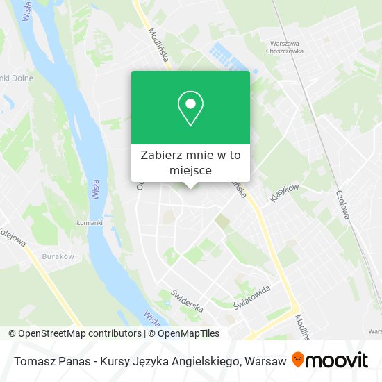 Mapa Tomasz Panas - Kursy Języka Angielskiego