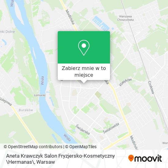 Mapa Aneta Krawczyk Salon Fryzjersko-Kosmetyczny \Hermanas\