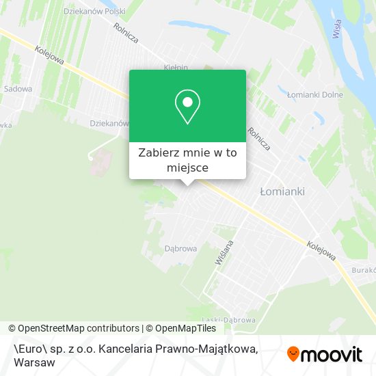 Mapa \Euro\ sp. z o.o. Kancelaria Prawno-Majątkowa