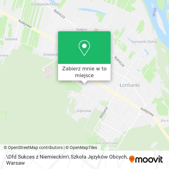 Mapa \Dfd Sukces z Niemieckim\ Szkoła Języków Obcych