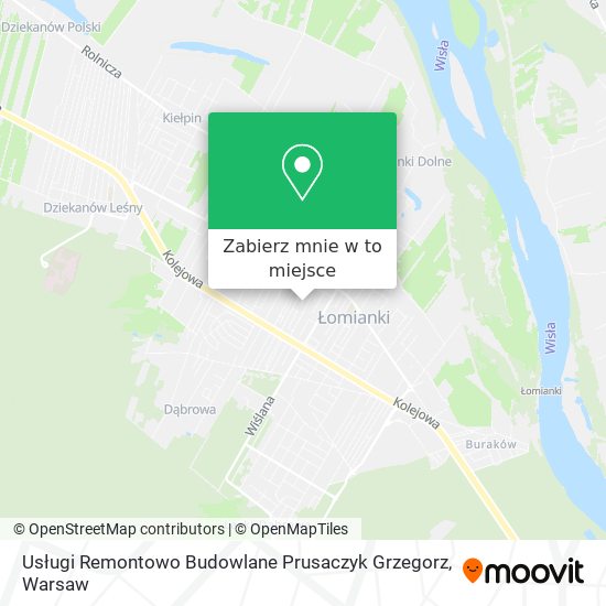 Mapa Usługi Remontowo Budowlane Prusaczyk Grzegorz