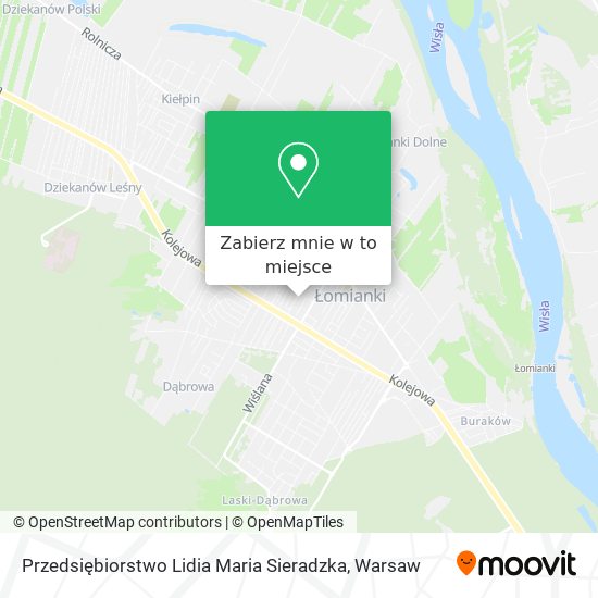 Mapa Przedsiębiorstwo Lidia Maria Sieradzka