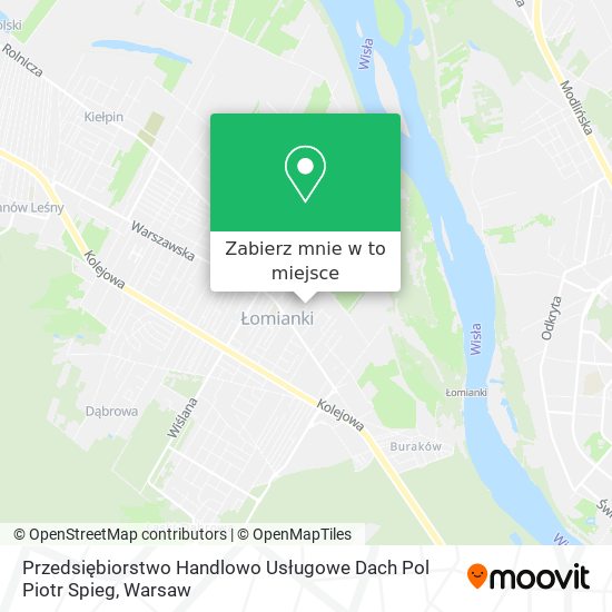 Mapa Przedsiębiorstwo Handlowo Usługowe Dach Pol Piotr Spieg