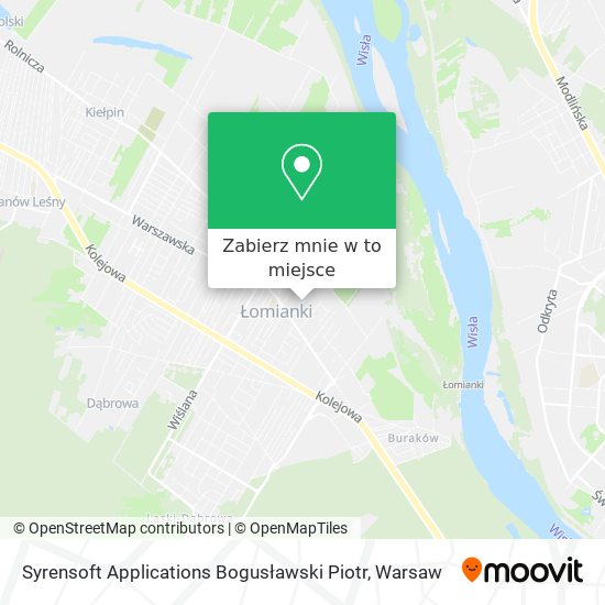 Mapa Syrensoft Applications Bogusławski Piotr