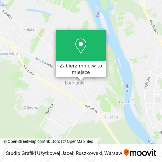 Mapa Studio Grafiki Użytkowej Jacek Ruszkowski