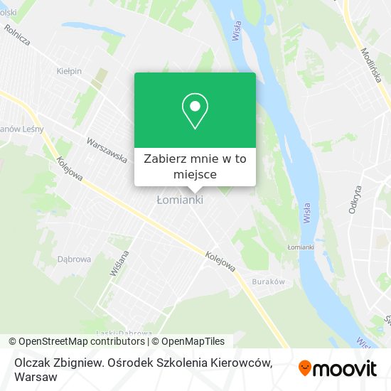 Mapa Olczak Zbigniew. Ośrodek Szkolenia Kierowców