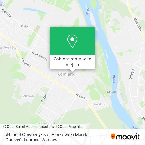 Mapa \Handel Obwoźny\ s.c. Piórkowski Marek Garczyńska Anna