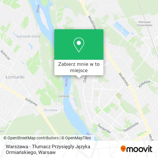 Mapa Warszawa - Tłumacz Przysięgły Języka Ormiańskiego