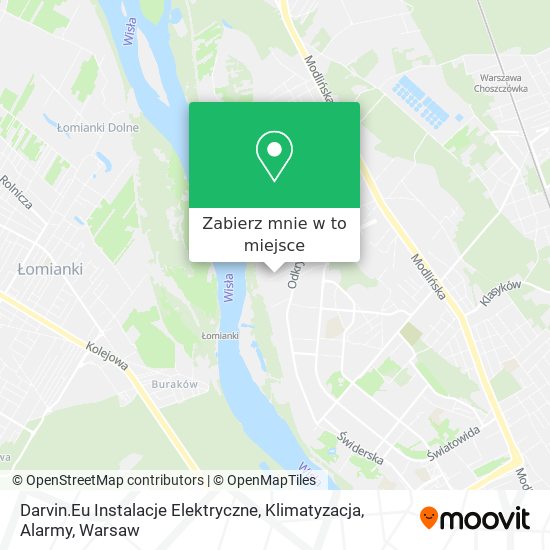 Mapa Darvin.Eu Instalacje Elektryczne, Klimatyzacja, Alarmy