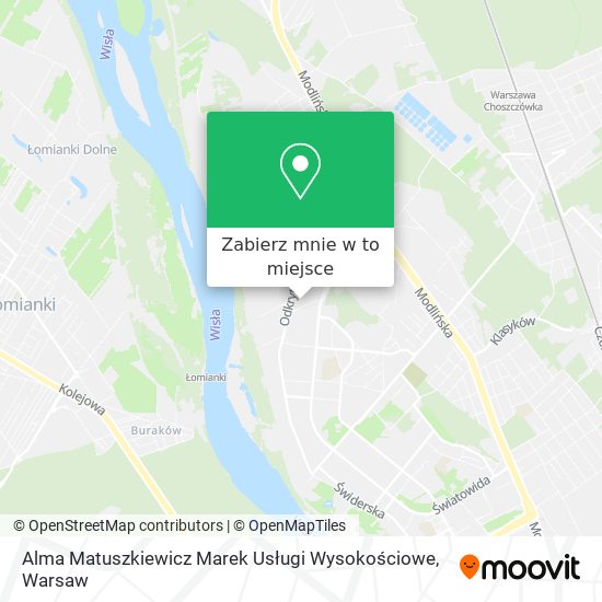 Mapa Alma Matuszkiewicz Marek Usługi Wysokościowe