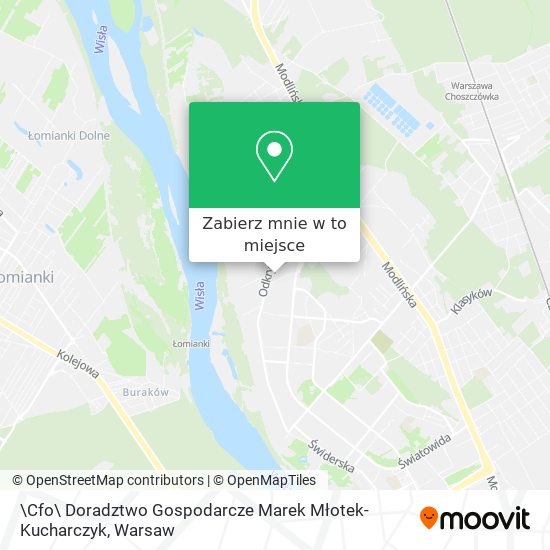 Mapa \Cfo\ Doradztwo Gospodarcze Marek Młotek-Kucharczyk