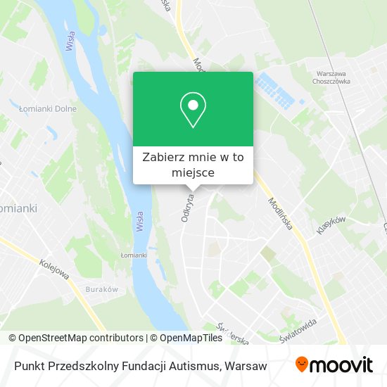 Mapa Punkt Przedszkolny Fundacji Autismus