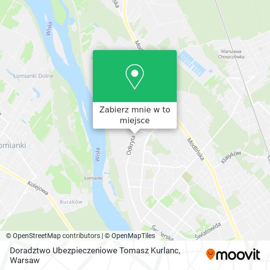 Mapa Doradztwo Ubezpieczeniowe Tomasz Kurlanc