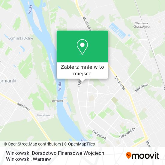 Mapa Winkowski Doradztwo Finansowe Wojciech Winkowski