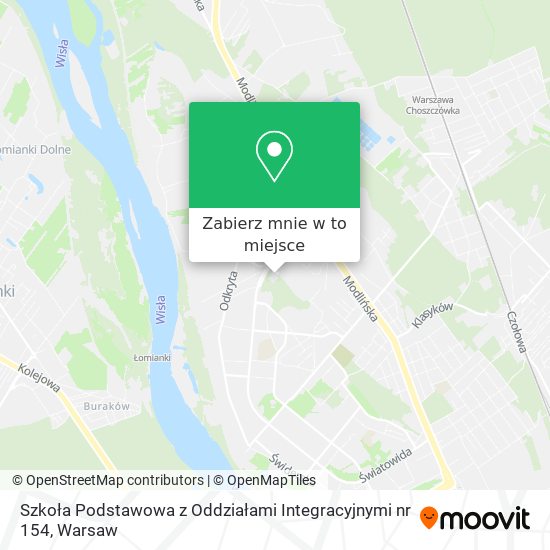 Mapa Szkoła Podstawowa z Oddziałami Integracyjnymi nr 154