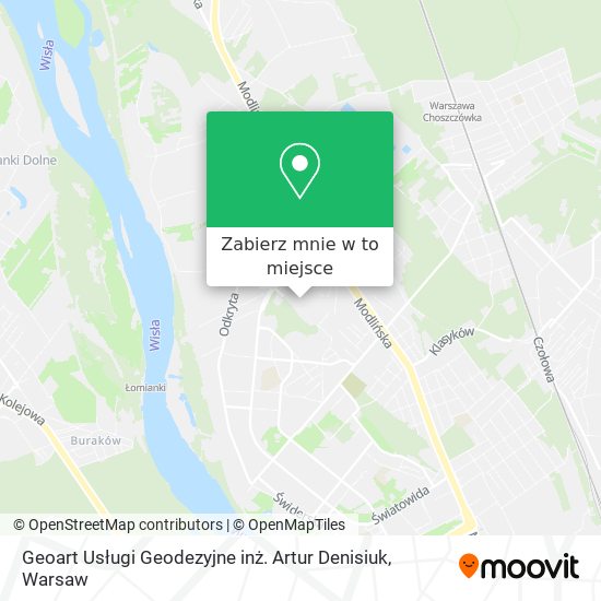 Mapa Geoart Usługi Geodezyjne inż. Artur Denisiuk