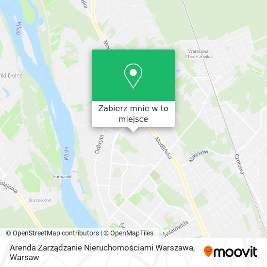 Mapa Arenda Zarządzanie Nieruchomościami Warszawa