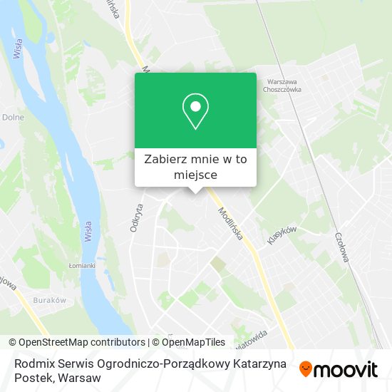 Mapa Rodmix Serwis Ogrodniczo-Porządkowy Katarzyna Postek