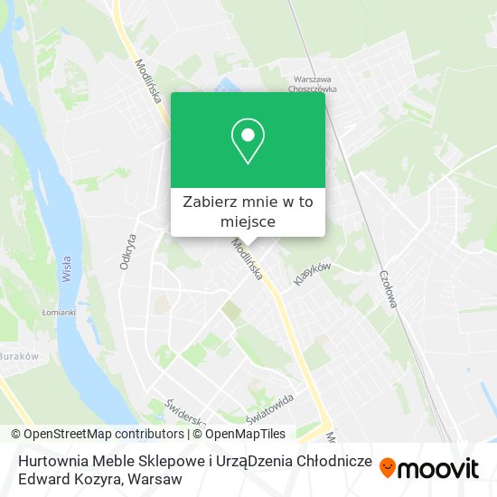 Mapa Hurtownia Meble Sklepowe i UrząDzenia Chłodnicze Edward Kozyra