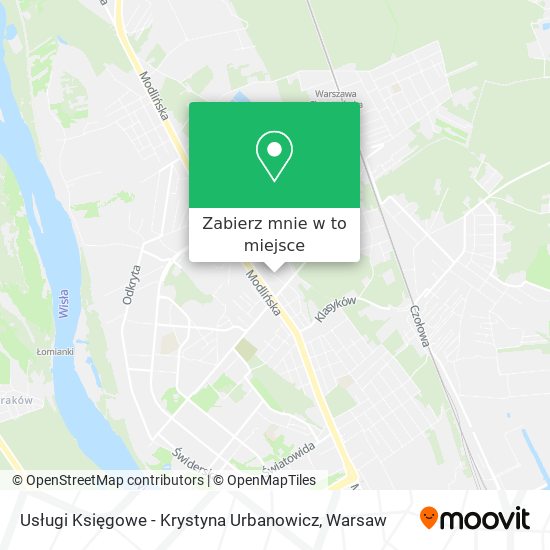 Mapa Usługi Księgowe - Krystyna Urbanowicz