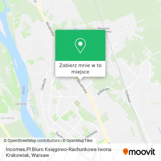 Mapa Incomes.Pl Biuro Księgowo-Rachunkowe Iwona Krakowiak