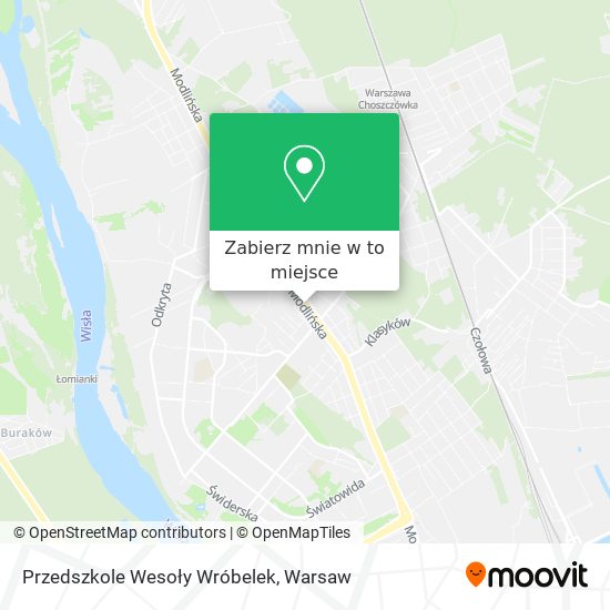 Mapa Przedszkole Wesoły Wróbelek