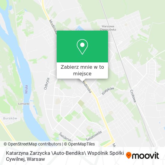 Mapa Katarzyna Zarzycka \Auto-Bendiks\ Wspólnik Spółki Cywilnej