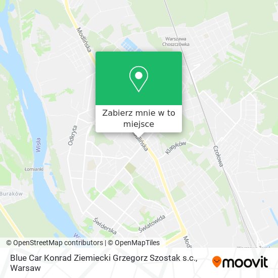 Mapa Blue Car Konrad Ziemiecki Grzegorz Szostak s.c.