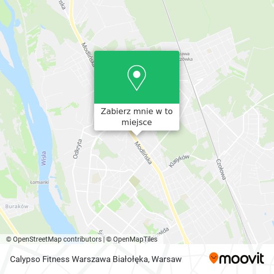 Mapa Calypso Fitness Warszawa Białołęka