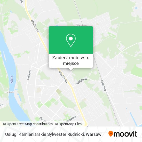 Mapa Usługi Kamieniarskie Sylwester Rudnicki