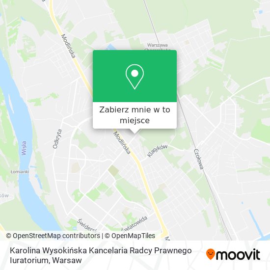 Mapa Karolina Wysokińska Kancelaria Radcy Prawnego Iuratorium