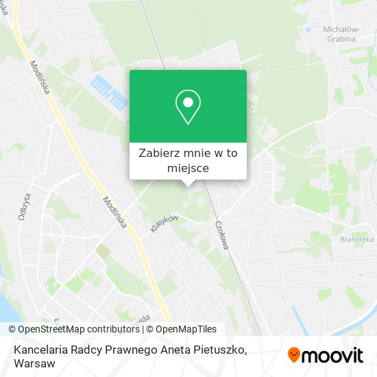 Mapa Kancelaria Radcy Prawnego Aneta Pietuszko