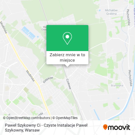 Mapa Paweł Szykowny Ci - Czyste Instalacje Paweł Szykowny