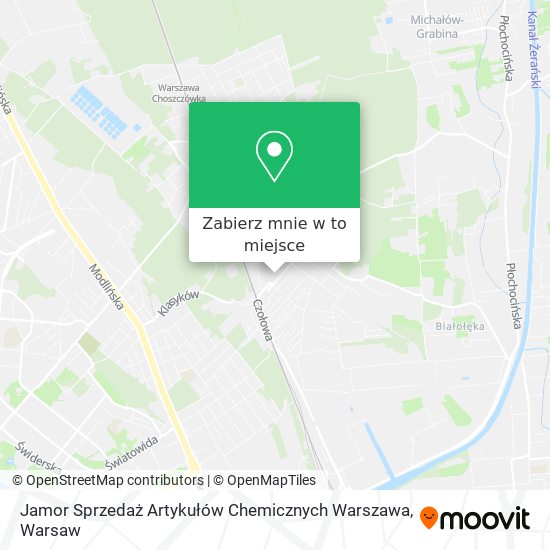 Mapa Jamor Sprzedaż Artykułów Chemicznych Warszawa