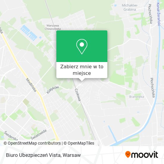 Mapa Biuro Ubezpieczeń Vista