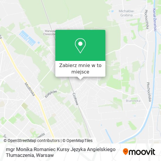 Mapa mgr Monika Romaniec Kursy Języka Angielskiego Tłumaczenia