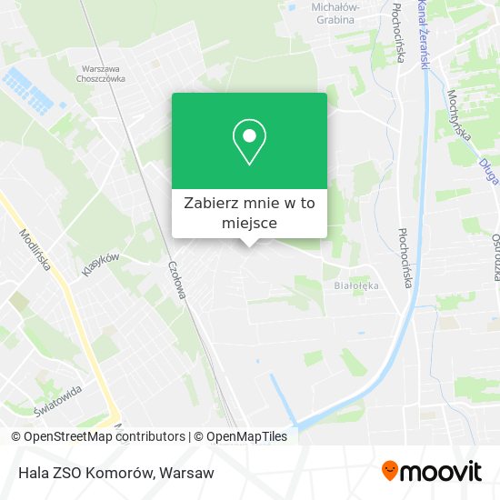 Mapa Hala ZSO Komorów