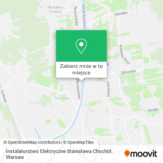 Mapa Instalatorstwo Elektryczne Stanisława Chochół