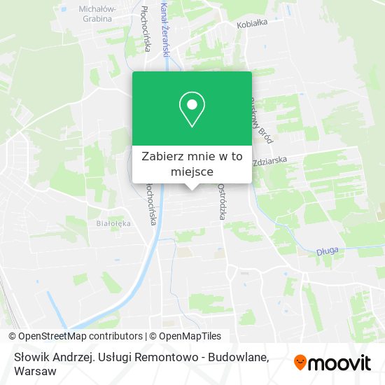 Mapa Słowik Andrzej. Usługi Remontowo - Budowlane