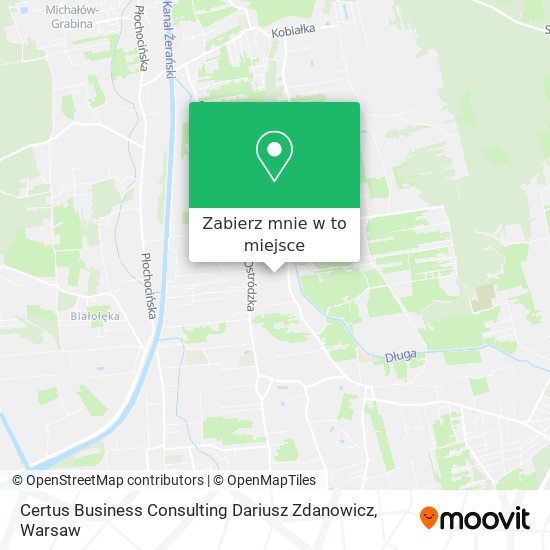 Mapa Certus Business Consulting Dariusz Zdanowicz