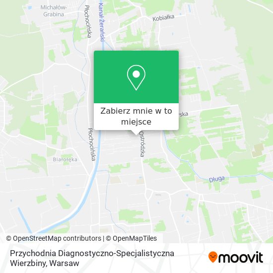 Mapa Przychodnia Diagnostyczno-Specjalistyczna Wierzbiny