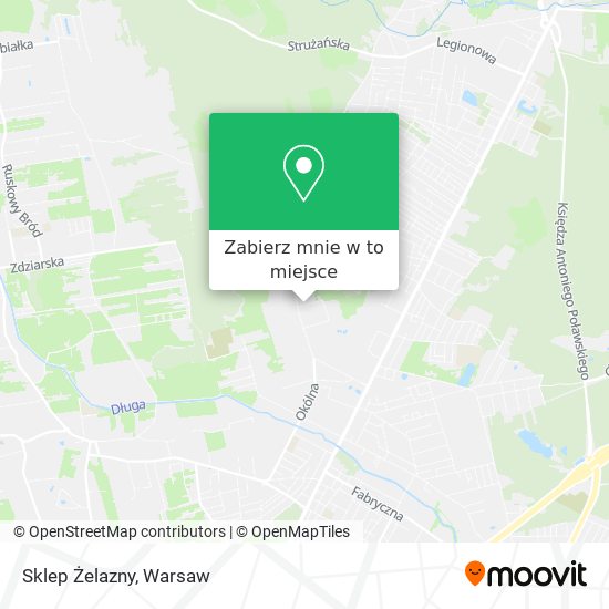 Mapa Sklep Żelazny