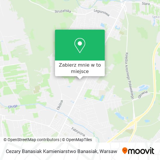 Mapa Cezary Banasiak Kamieniarstwo Banasiak