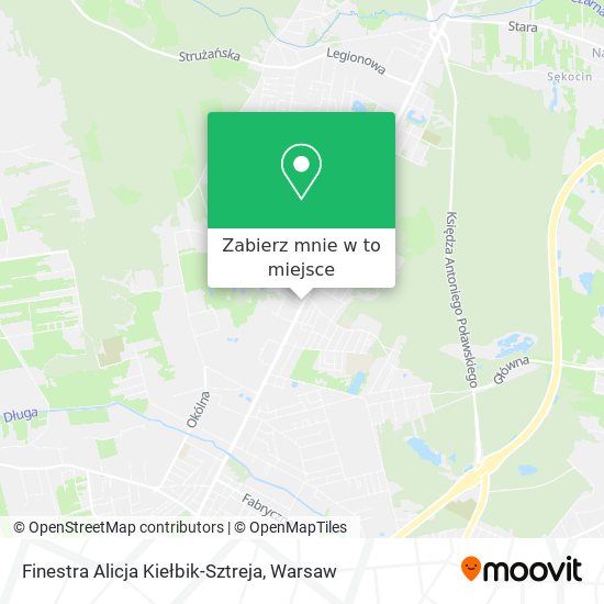 Mapa Finestra Alicja Kiełbik-Sztreja