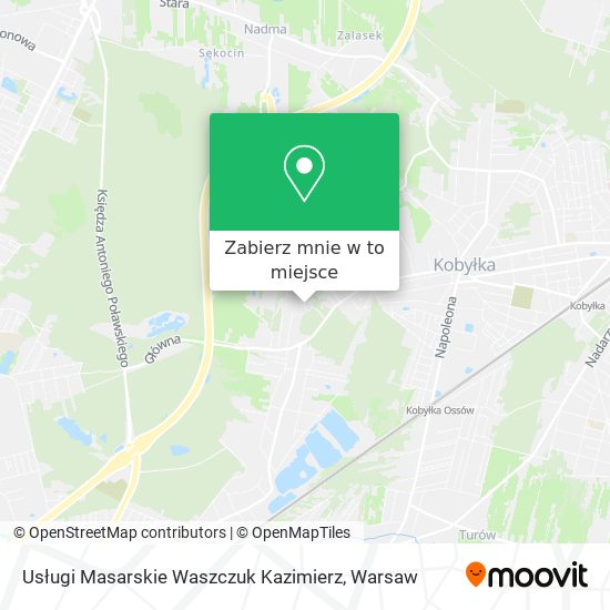 Mapa Usługi Masarskie Waszczuk Kazimierz