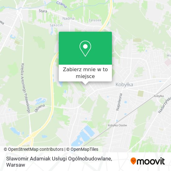 Mapa Sławomir Adamiak Usługi Ogólnobudowlane