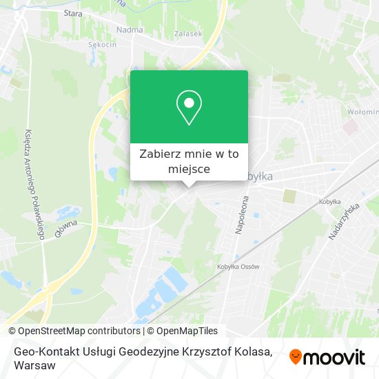 Mapa Geo-Kontakt Usługi Geodezyjne Krzysztof Kolasa